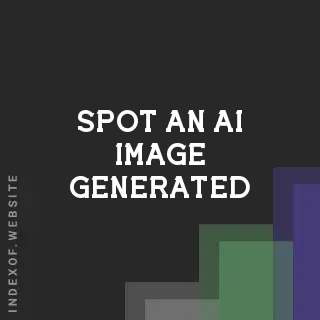 Spot an AI image generated